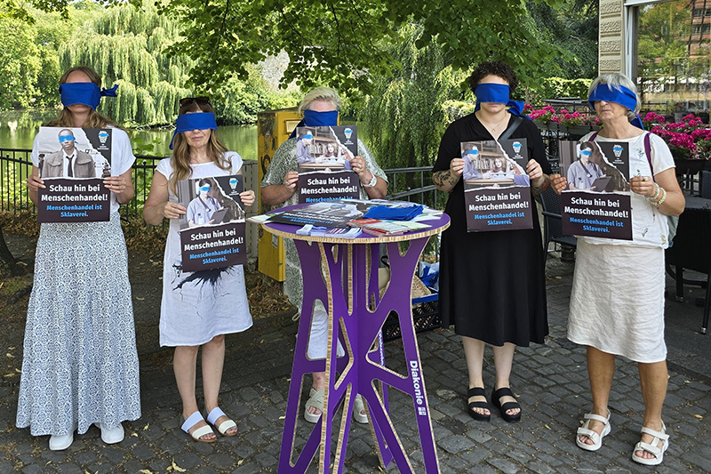 Flashmob sensibilisiert für Menschenhandel
